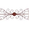 Traditionally Carved Metal Wall Plaque With Scrollwork, Brown *Free Shipping*
