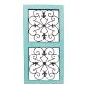 Traditional Mango Wood Framed Wall Panel with Metal Scroll Work Details, Green and Brown *Free Shipping*