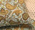 Reversible Morrocan Paisley Cotton Quilt Set, King, Green *Free Shipping*