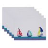 Sailboats EMB Placemat Set-6