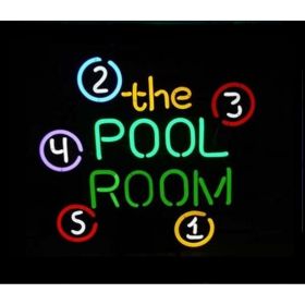 Pool Room Neon Bar Sign