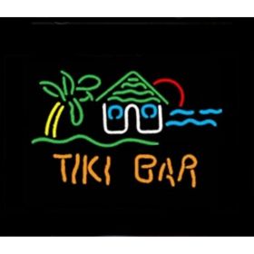 Tiki Bar Hut Neon Bar Sign