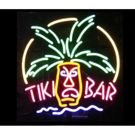 Tiki Bar Mask Neon Bar Sign