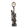 Grande-Scale Flora Sculptural Swinging Pendulum Clock