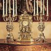 Chateau Chambord Clock and Candelabra Ensemble