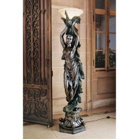 The Peacock Goddess Torchiere Floor Lamp