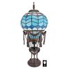 Le Flesselles Hot Air Balloon Illuminated Stained Glass Statue