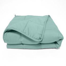 *Click on pic. for Add'l Colors* Weighted Quilted Microfiber Throw Blanket, 60"x80" 17lbs *Free Shipping* (Color: Turquoise)