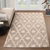 *Click on pic. for Add'l Sizes* Alyssum Contemporary Geometric Trellis Indoor Shag Area Rugs and Runner *Free Shipping*