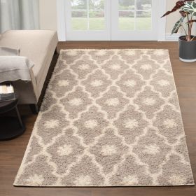 *Click on pic. for Add'l Sizes* Alyssum Contemporary Geometric Trellis Indoor Shag Area Rugs and Runner *Free Shipping* (Size: 5' x 8')