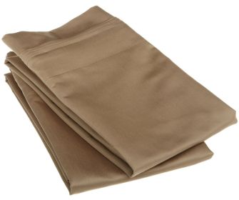 *Click on pic. for Add'l Colors & Sizes* Solid 1500 Thread Count Egyptian Cotton 2-Piece Pillowcase Set *Free Shipping* (Size/Color: Standard - Taupe)