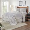*Click on pic. for Add'l Colors* Textured Medallion Oversized Bedspread Set in Jacquard-Weave, King *Free Shipping*