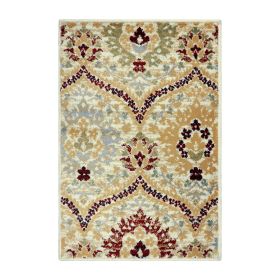 *Click on pic. for Add'l Sizes* Augusta Traditional Oriental Floral Damask Indoor Area Rugs and Runners, Camel *Free Shipping on orders over $46* (Size: 2' x 3')