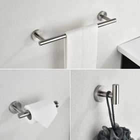 *Click on pic. for Add'l Finishes* Three Piece Bathroom Hardware Set *Free Shipping* (Finish: Brushed Nickel)