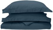 *Click on pic. for Add'l Colors* 300-Thread Count Cotton Percale Solid Duvet Cover Set, California King *Free Shipping*