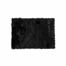 *Click on pic. for Add'l Colors* 5' x 8' Faux Sheepskin - Rug or Throw (Color: Black)