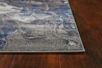 *Click on pic. for Add'l Sizes* Grey Abstract Watercolors Area Rug