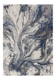 *Click on pic. for Add'l Sizes* Grey Abstract Watercolors Area Rug (Size: 10'x13')