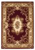 *Click on pic. for Add'l Sizes* Red and Ivory Floral Bordered Indoor Area Rug