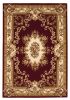 *Click on pic. for Add'l Sizes* Red and Ivory Floral Bordered Indoor Area Rug