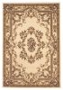 *Click on pic. for Add'l Sizes* Ivory Hand Carved Floral Medallion Indoor Area Rug