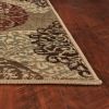 *Click on pic. for Add'l Sizes* Sage Green Floral Medallion Disk Indoor Area Rug