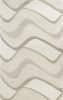 *Click on pic. for Add'l Sizes* Ivory Hand Tufted Abstract Waves Indoor Accent Rug