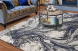 *Click on pic. for Add'l Sizes* Grey Abstract Watercolors Area Rug