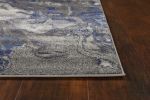 *Click on pic. for Add'l Sizes* Grey Abstract Watercolors Area Rug
