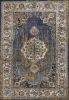 *Click on pic. for Add'l Sizes* Navy Vintage Medallion Bordered Indoor Area Rug