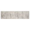 *Click on pic. for Add'l Sizes* Ivory Distressed Floral Vines Indoor Area Rug