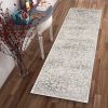 *Click on pic. for Add'l Sizes* Ivory Distressed Floral Vines Indoor Area Rug