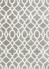 *Click on pic. for Add'l Sizes* Grey and Ivory Ogee Indoor Shag Area Rug