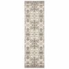 *Click on pic. for Add'l Sizes* Ivory Gray Abstract Ikat Indoor Rug