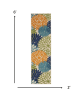 *Click on pic. for Add'l Sizes* Orange Floral Outdoor Area Rug