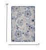 *Click on pic. for Add'l Sizes* Blue and Gray Indoor Outdoor Area Rug