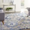 *Click on pic. for Add'l Sizes* Blue and Gray Indoor Outdoor Area Rug