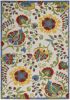 *Click on pic. for Add'l Sizes* Ivory Multi Floral Indoor Outdoor Area Rug