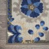 *Click on pic. for Add'l Sizes* Natural and Blue Indoor Outdoor Area Rug