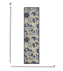 *Click on pic. for Add'l Sizes* Natural and Blue Indoor Outdoor Area Rug