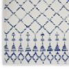 *Click on pic. for Add'l Sizes* Ivory and Blue Berber Pattern Area Rug