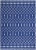 *Click on pic. for Add'l Sizes* Navy Blue and Ivory Berber Pattern Area Rug