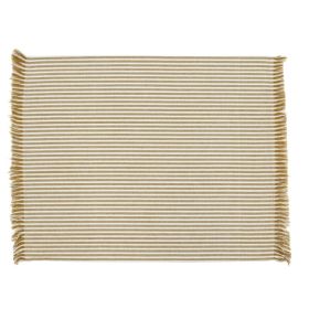 *Click on pic. for Add'l Colors* Set Of Eight Striped Placemats (Color: Yellow Ochre)
