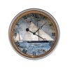 *Click on pic. for Add'l Sizes* Vintage Nautical Sailboats Wall Clock