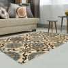 *Click on pic. for Add'l Sizes* Acadia Geometric Cotton Area Rug, Cream *Free Shipping on orders over $46*