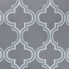 Blackout Modern Printed Bohemian Trellis Grommet Curtain Panel Set, Silver, *Free Shipping on orders over $46*