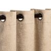 *Click on pic. for Add'l Sizes* Blackout Senna Solid Textured Grommet Curtain Panels, Beige *Free Shipping on orders over $46*