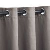 *Click on pic. for Add'l Sizes* Blackout Room Darkening Metallic Wave Grommet Curtain Panels, Charcoal *Free Shipping on orders over $46*