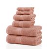 *Click on pic. for Add'l Colors* Combed Egyptian Cotton 6-Piece Bath Towel Set *Free Shipping on orders over $46*