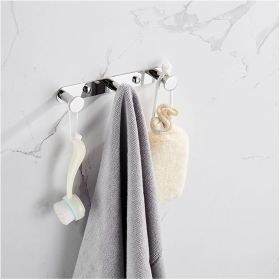 *Click on pic. for Add'l Finishes* Multi-Purpose 3 Hook Stainless Steel Towel, Robe Bathroom and Kitchen Accessory *Free Shipping* (Finish: Silver)